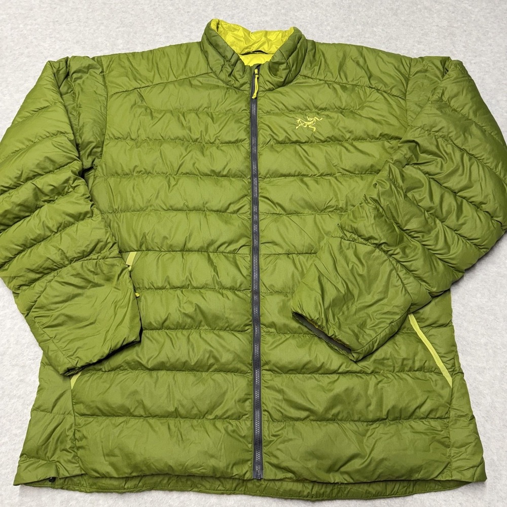 Arc'teryx Thorium AR Jacket Mens XL Green Down Insulated Puffer Full Zip Hiking